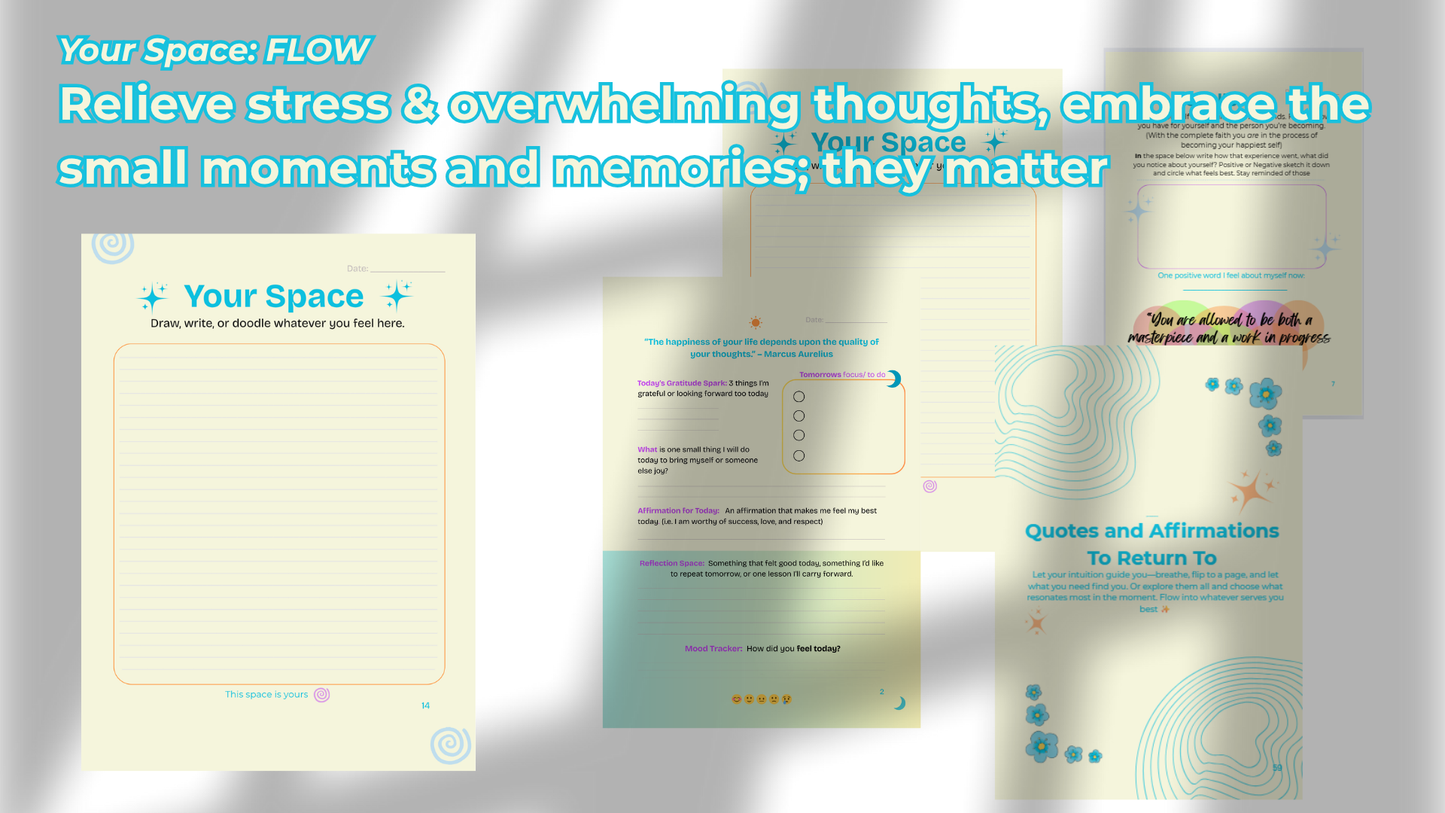 Flow State Guided Transformation Journal – Positivity & Self-Care for Happier Living