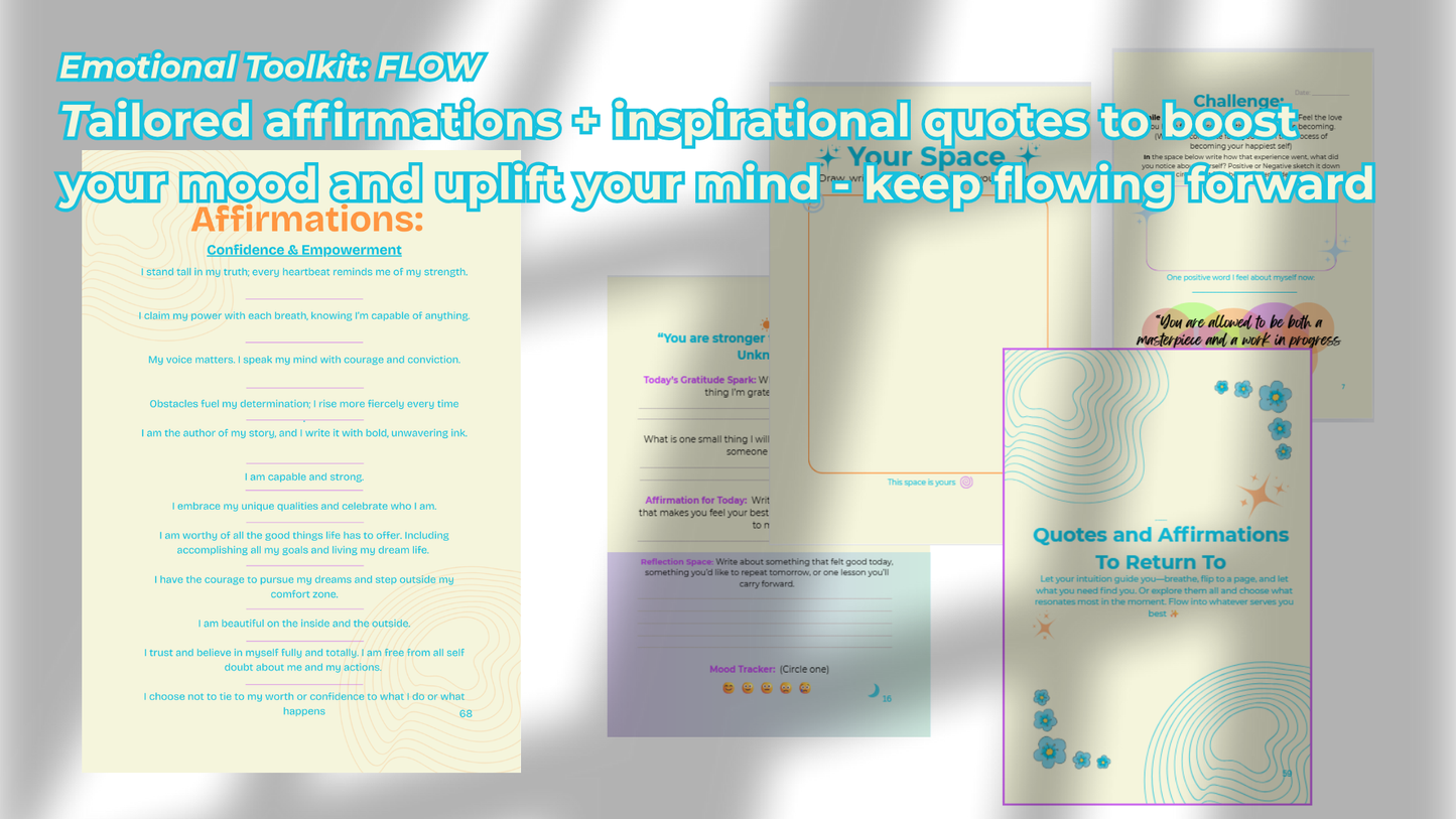 Flow State Guided Transformation Journal – Positivity & Self-Care for Happier Living