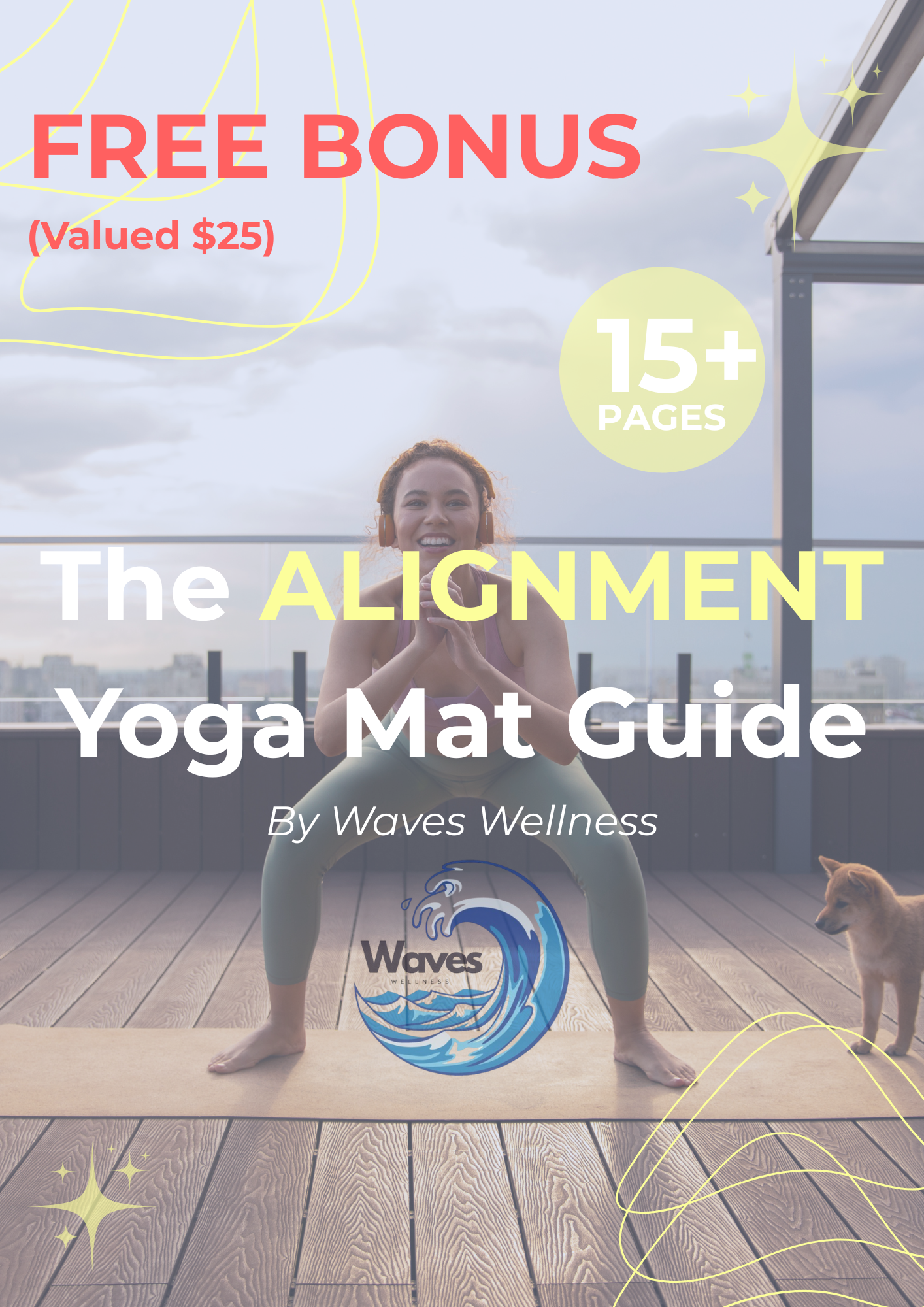 Eco-Friendly 6mm Alignment Yoga Mat – Non-Slip, Cushioned Support for All Levels