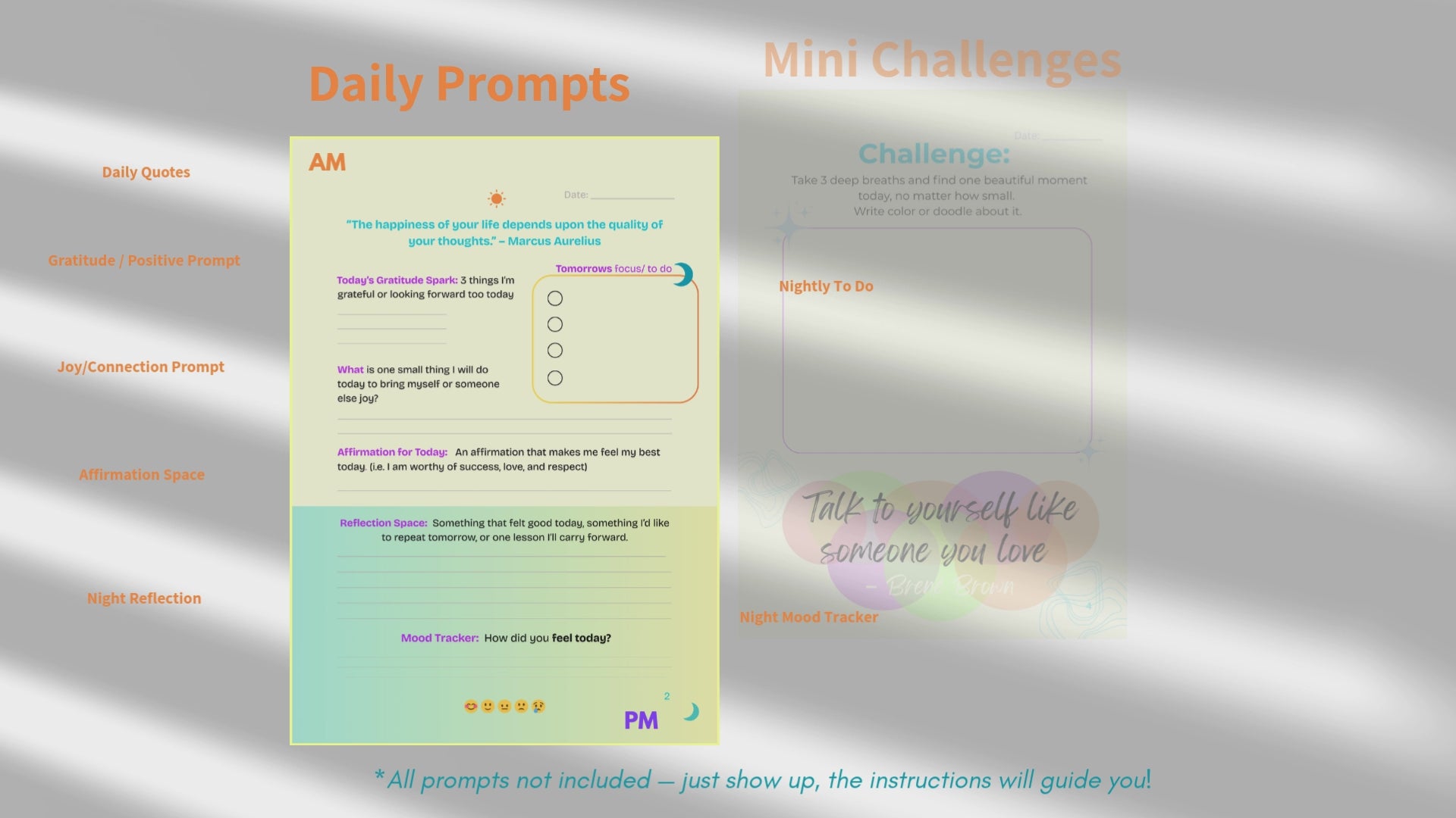 Load video: how to use the waves flow guided journal labeled