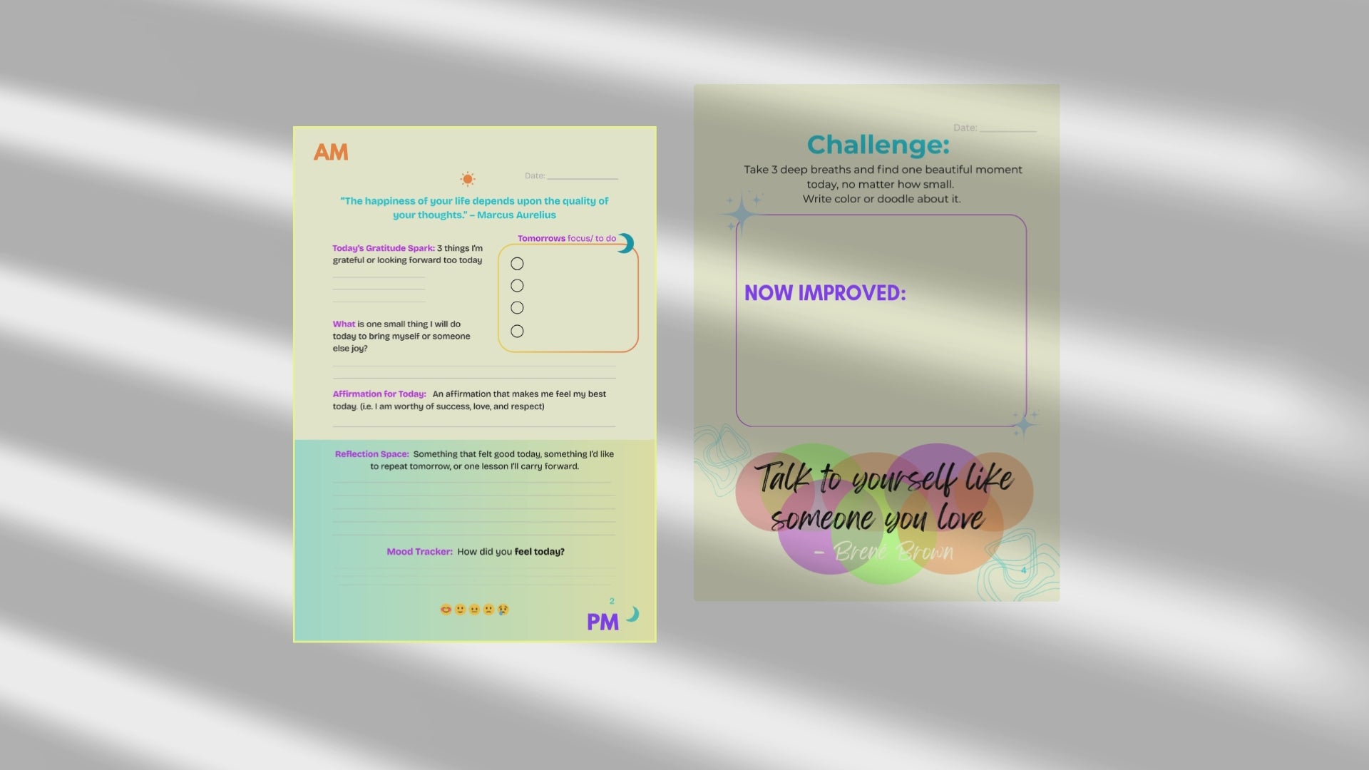 Load video: how to use the waves flow guided journal labeled