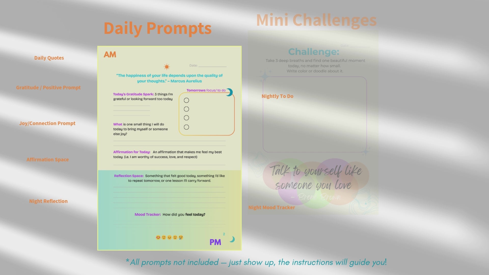 Load video: how to use the flow journal by waves wellness on sunlight background. Ships US/UK/Canada.