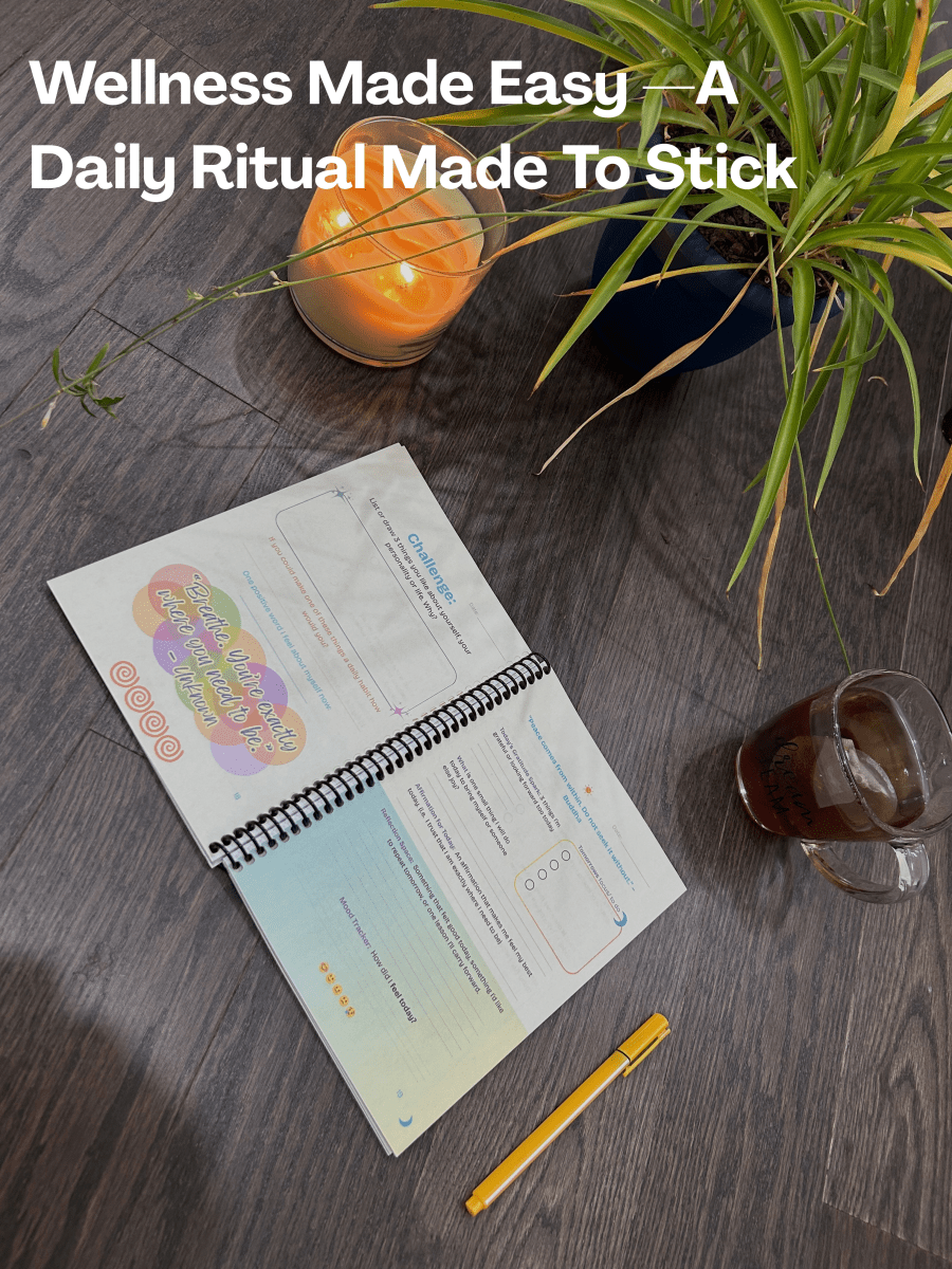 Flow Wellness Journal | Daily Wellbeing, Growth, Happiness - Simple, Sustainable - US/Uk/Canada shipping