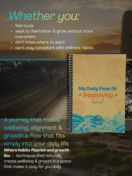 Flow Wellness Journal | Daily Wellbeing, Growth, Happiness - Waves Wellness