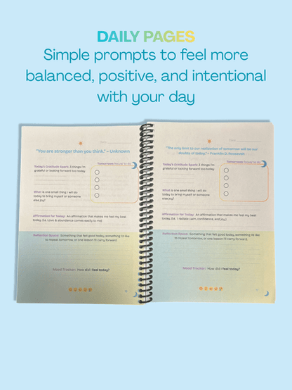 Flow Wellness Journal | Daily Wellbeing, Growth, Happiness - Waves Wellness