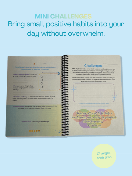 Flow Wellness Journal | Daily Wellbeing, Growth, Happiness - Waves Wellness