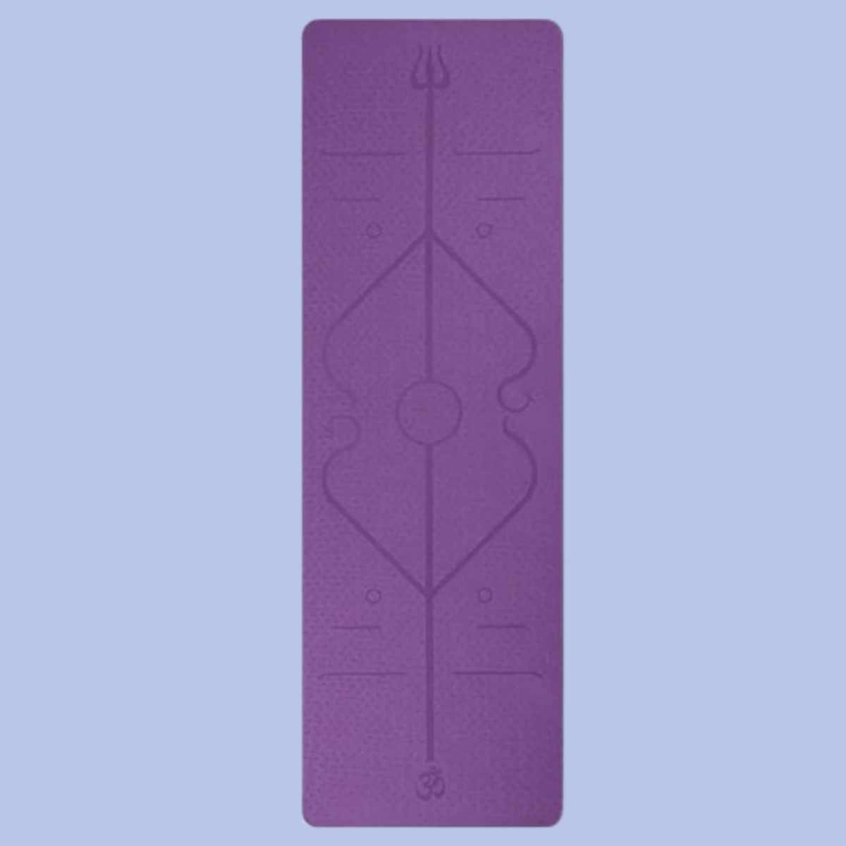 6mm Eco TPE Alignment Yoga Mat With Position Lines - Cushioned Support for All Levels - Waves Wellness