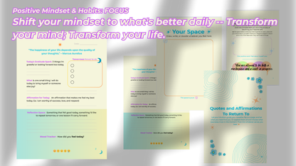 Flow State Guided Transformation Journal – Positivity & Self-Care for Happier Living